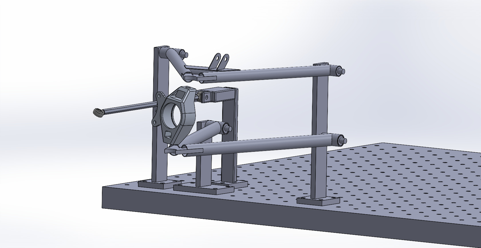 3D CAD model of front suspension jig assembly
