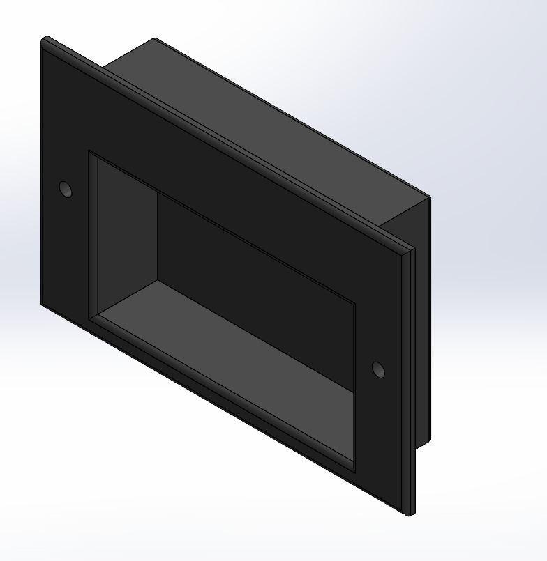 3D CAD model of drawer handle