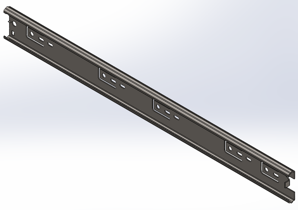 3D CAD model of outer slide